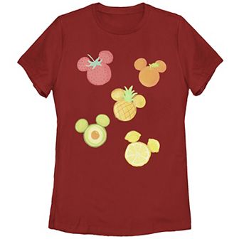 Disney's Mickey Mouse Assorted Fruit Juniors' Graphic Tee