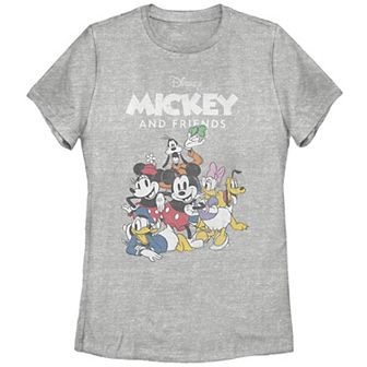 Disney's Mickey Mouse And Friends Vintage Style Juniors' Graphic Tee