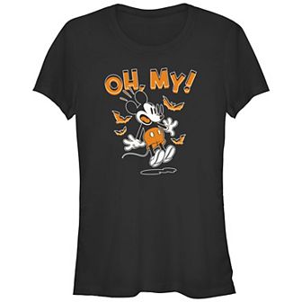 Disney's Mickey Mouse Scared Juniors' Graphic Tee