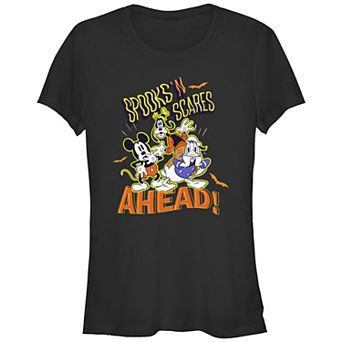 Disney's Mickey Mouse And Friends Spooks And Scares Juniors' Graphic Tee