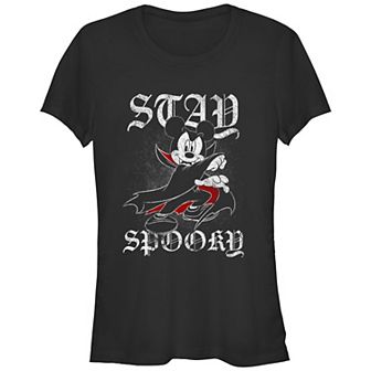 Disney's Mickey Mouse Stay Spooky Juniors' Graphic Tee