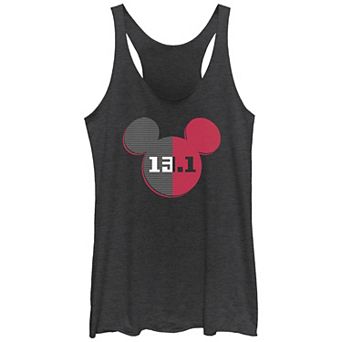 Disney's Mickey Mouse Runner 13.1 Tri-Blend Juniors' Graphic Racerback Tank