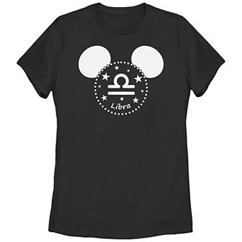 Disney's Mickey Mouse Libra Sign Juniors' Graphic Tee