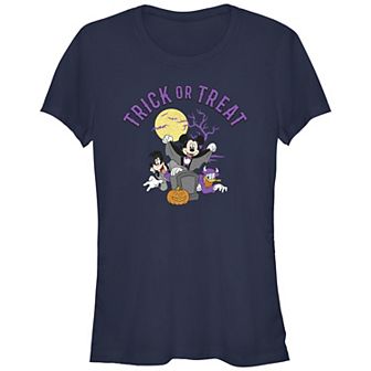 Disney's Mickey Mouse And Friends Trick Or Treat Juniors' Graphic Tee