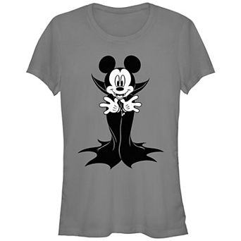Disney's Mickey Mouse In Vampire Costume Juniors' Graphic Tee