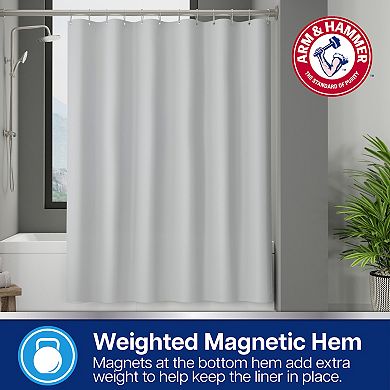 Arm & Hammer Waterproof Polyester Shower Curtain Liner