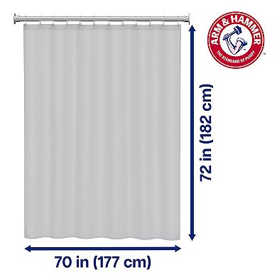 Arm & Hammer Waterproof Polyester Shower Curtain Liner