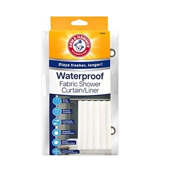 Arm & Hammer Waterproof Polyester Shower Curtain Liner