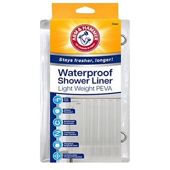 Arm & Hammer PEVA Light Weight Shower Curtain Liner