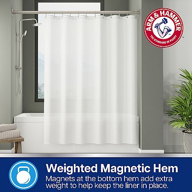 Arm & Hammer PEVA Medium Weight Shower Curtain Liner