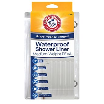 Arm & Hammer PEVA Medium Weight Shower Curtain Liner
