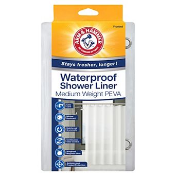 Arm & Hammer PEVA Medium Weight Shower Curtain Liner