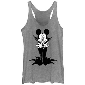 Disney's Mickey Mouse In Vampire Costume Tri-Blend Juniors' Graphic Racerback Tank