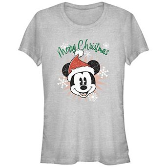 Disney's Mickey Mouse Merry Christmas Juniors' Graphic Tee