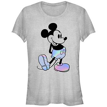Disney's Mickey Mouse Holographic Fashion Juniors' Graphic Tee