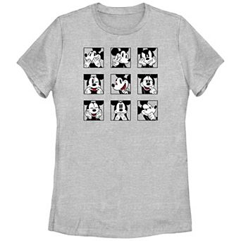 Disney's Mickey Mouse Expressions Boxes Juniors' Graphic Tee