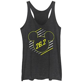 Disney's Mickey Mouse Runner 26.2 Tri-Blend Juniors' Graphic Racerback Tank