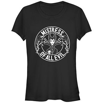 Disney's Villains Maleficent Mistress Of All Evil Stamp Juniors' Graphic Tee