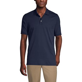 Big & Tall Lands' End School Uniform Short Sleeve Interlock Polo