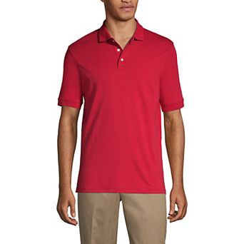 Big & Tall Lands' End School Uniform Short Sleeve Interlock Polo