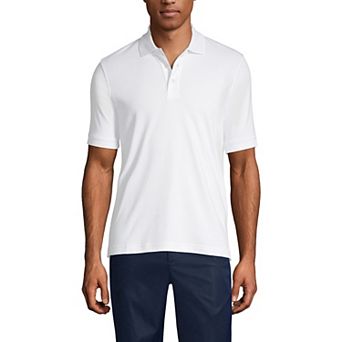 Big & Tall Lands' End School Uniform Short Sleeve Interlock Polo