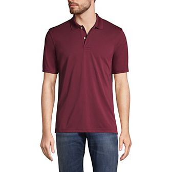Men's Big Lands' End School Uniform Short Sleeve Polo