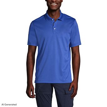 Big & Tall Lands' End School Uniform Solid Active Polo