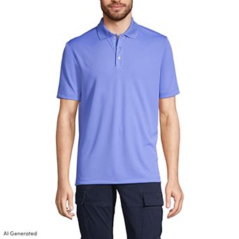 Big & Tall Lands' End School Uniform Solid Active Polo