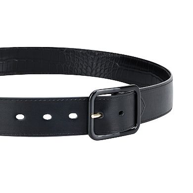 Women's LC Lauren Conrad 2-in-1 Reversible Tonal Crocodile Belt