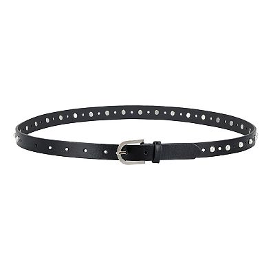 thin black belt for dress Leather Skinny Belt – Womens Slim Leather Belt