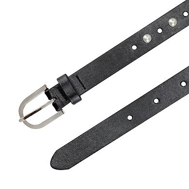 Women's LC Lauren Conrad Adjustable Simulated Pearl Skinny Belt