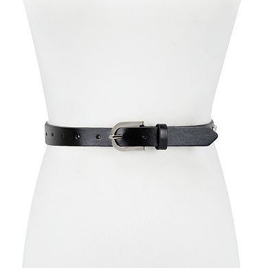Women's LC Lauren Conrad Adjustable Simulated Pearl Skinny Belt