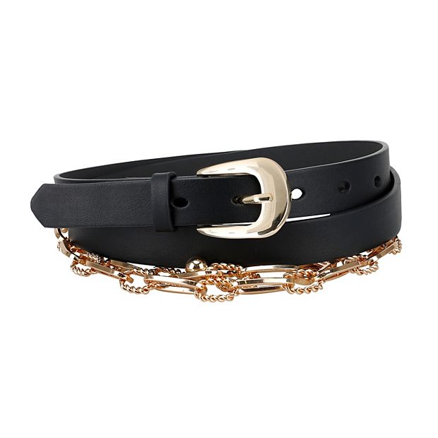 Women's LC Lauren Conrad 2-Piece Chain Belt & Western