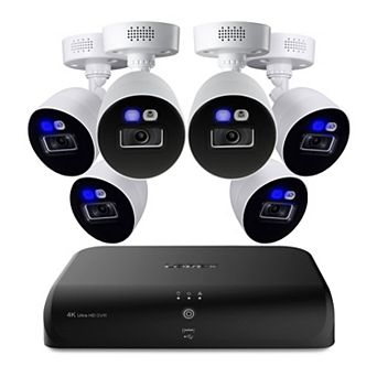 Lorex Fusion 4K 12-Channel 2TB Wired DVR System with Smart Deterrence Cameras