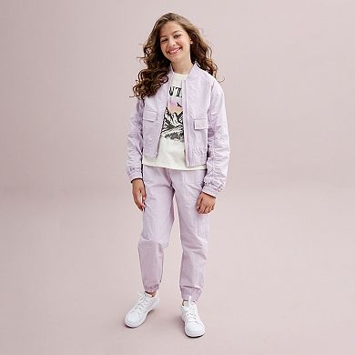 Girls 6-20 SO® Parachute Bomber Jacket in Regular & Plus Size