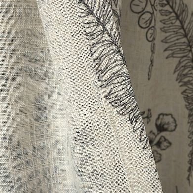 Lush Decor Botanical Dreams Window Curtain Panels 2-Piece Set