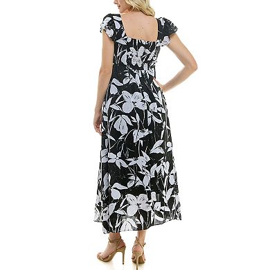 Women's Taylor Dress Ruffle Sleeve Maxi Dress