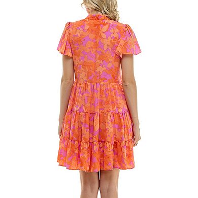 Women's Taylor Dress Printed Madeline Crepe Mini Dress