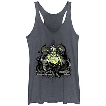 Disney's Villains Ursula Glowing Magic Tri-Blend Juniors' Graphic Racerback Tank