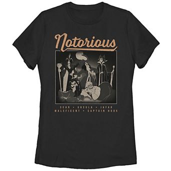Disney's Villains Notorious Portrait Juniors' Graphic Tee