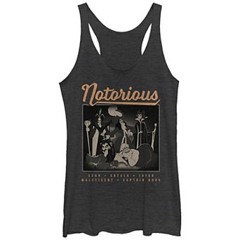 Disney's Villains Notorious Portrait Tri-Blend Juniors' Graphic Racerback Tank
