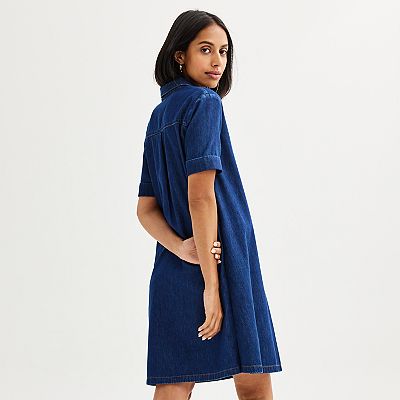 white christmas dresses 11-057-0565-5002 Stetson Denim Dress main image 1