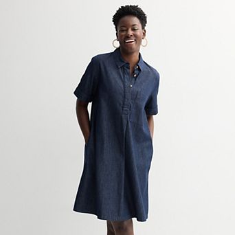 Women's Sonoma Goods For Life® Denim Western Shirt Dress