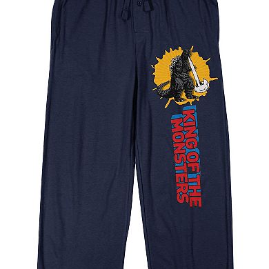 Men's Blue Godzilla King of Monsters Pajama Pants