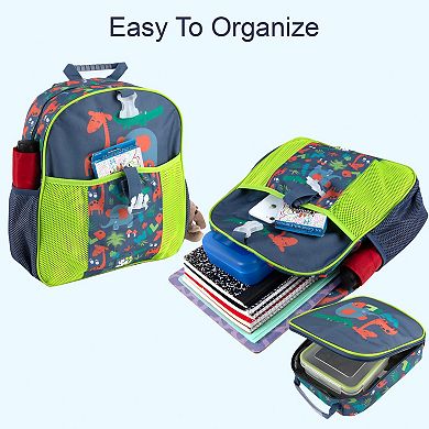 Up We Go 3-Piece Allover Print Backpack, Detachable Lunch Bag & Keychain Set