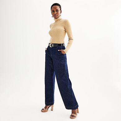 Women's Nine West Essential Ribbed Turtleneck Sweater