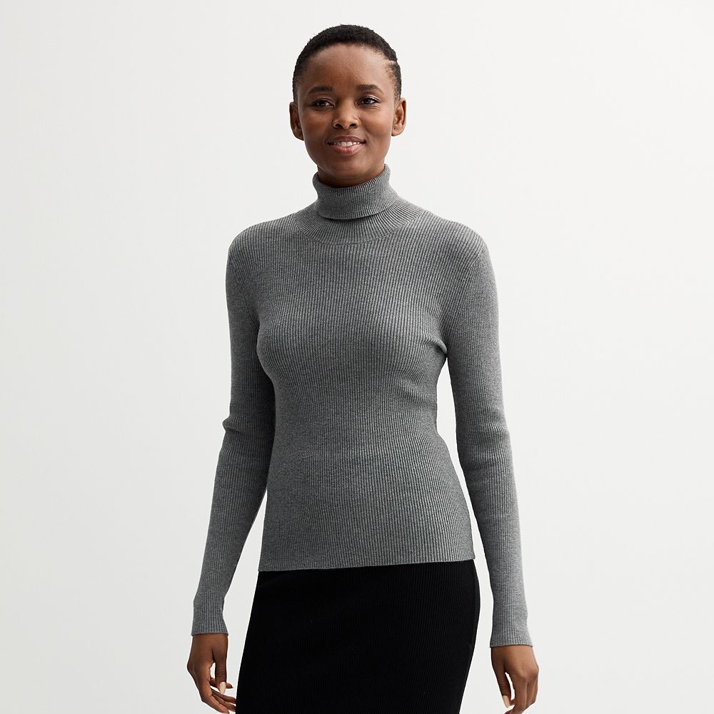【SCENERITY】Essential turtleneck knit BELLE KNIT TURTLENECK - FOG – CULT GAIA