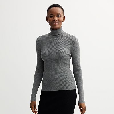 Women's Nine West Essential Ribbed Turtleneck Sweater