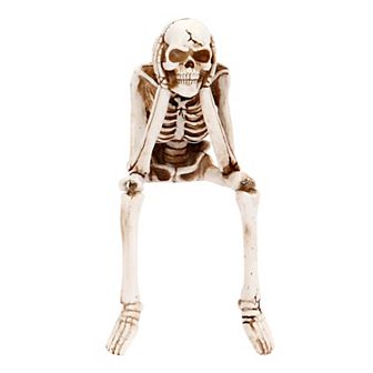 Polyresin Skeleton Shelf Sitter