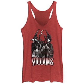 Disney's Villains Dark Group Tri-Blend Juniors' Graphic Racerback Tank